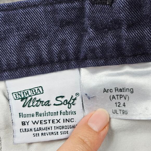 Workrite Pants Men's 36 Blue Flame Resistant Westex Arc 12.4 Workwear - Picture 4 of 10